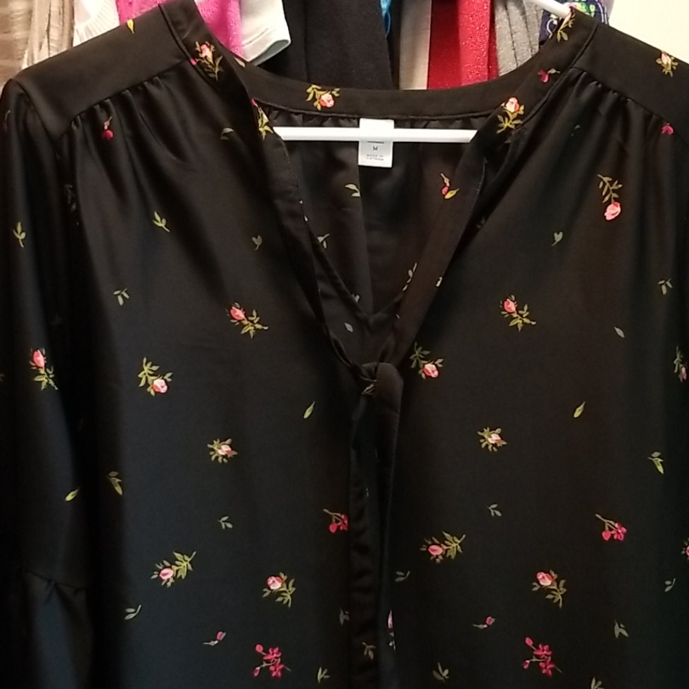 Cute floral and black dress